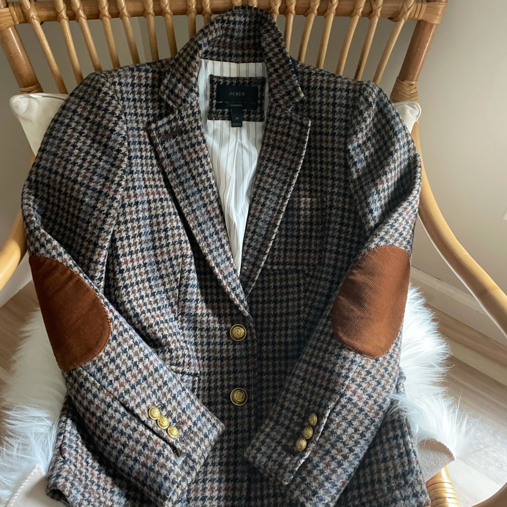 J.crew Houndstooth blazer